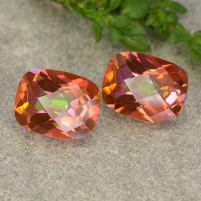 Achetez naturel 3.75ct Multicolore Quartz mystique gems, Coupe coussin, En provenance Brésil chez GemSelect. En stock, livraison internationale!