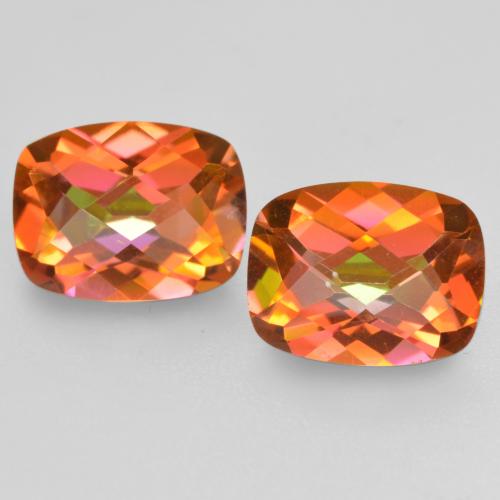 Achetez naturel 3.44ct Multicolore Quartz mystique gems, Coupe coussin, En provenance Brésil chez GemSelect. En stock, livraison internationale!