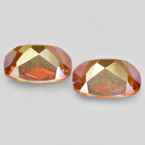 Achetez naturel 3.44ct Multicolore Quartz mystique gems, Coupe coussin, En provenance Brésil chez GemSelect. En stock, livraison internationale!