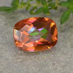 Quartz mystique Multicolore naturelle Coupe coussin, 1.70 ct, VVS-VS