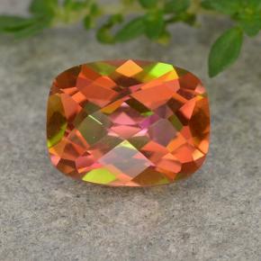Quartz mystique Multicolore naturelle Coupe coussin, 1.88 ct, VVS-VS