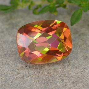 Quartz mystique Multicolore naturelle Coupe coussin, 1.88 ct, VVS-VS