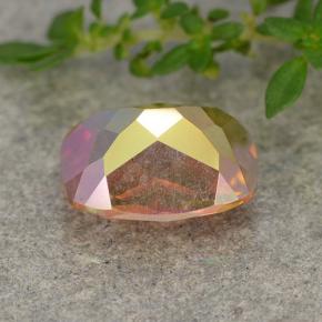 Quartz mystique Multicolore naturelle Coupe coussin, 1.88 ct, VVS-VS
