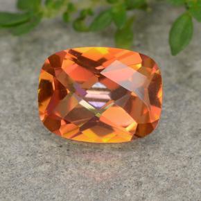 Quartz mystique multicolore naturelle coupe coussin, 1,69 ct, VVS-VS