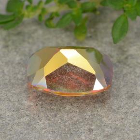 Quartz mystique multicolore naturelle coupe coussin, 1,69 ct, VVS-VS