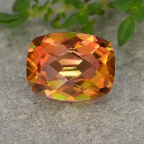 Quartz mystique multicolore naturelle coupe coussin, 1,81 ct, VVS-VS