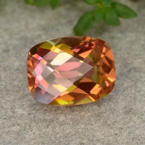 Quartz mystique Multicolore naturelle Coupe coussin, 1.78 ct, VVS-VS
