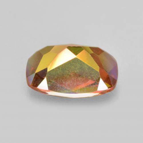 Quartz mystique multicolore naturelle coupe coussin, 1,84 ct, VVS-VS