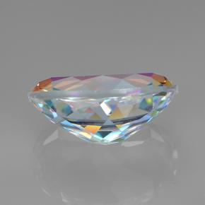 Quartz mystique Multicolore naturelle Coupe ovale, 7.08 ct, VVS-VS