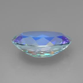 Quartz mystique Multicolore naturelle Coupe ovale, 6.06 ct, VVS-VS