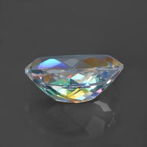 Quartz mystique Multicolore naturelle Coupe ovale, 7.40 ct, VVS