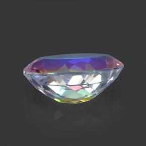 Quartz mystique Multicolore naturelle Coupe ovale, 7.37 ct, VS