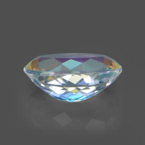 Quartz mystique Multicolore naturelle Coupe ovale, 7.30 ct, VVS-VS