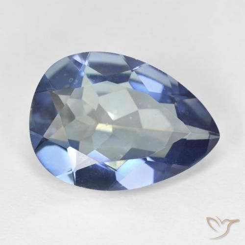 Quartz mystique Multicolore naturelle En forme de poire, 8.82 ct, VVS-VS
