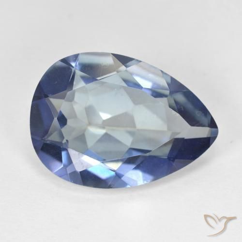 Quartz mystique Multicolore naturelle En forme de poire, 8.65 ct, VVS-VS
