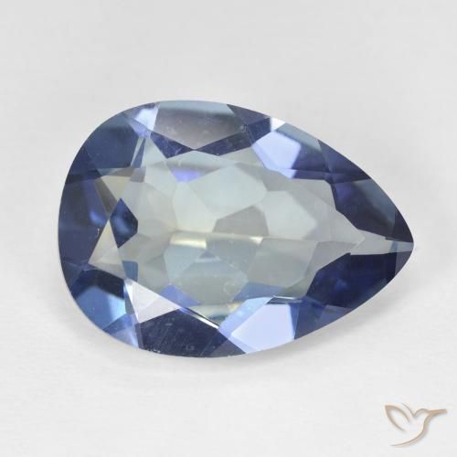 Quartz mystique Multicolore naturelle En forme de poire, 8.96 ct, VVS-VS