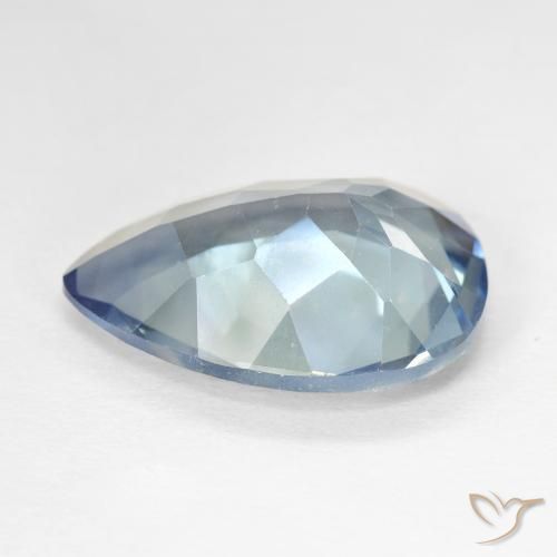 Quartz mystique Multicolore naturelle En forme de poire, 8.96 ct, VVS-VS