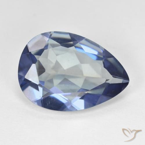Quartz mystique Multicolore naturelle En forme de poire, 8.42 ct, VVS-VS
