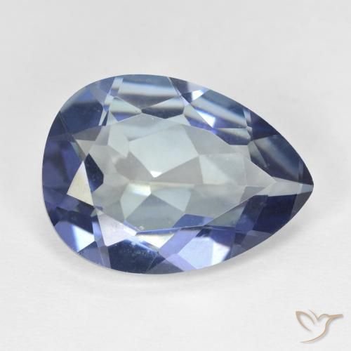 Quartz mystique Multicolore naturelle En forme de poire, 8.87 ct, VVS-VS