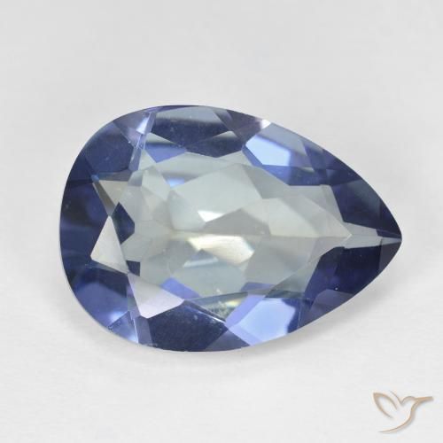 Quartz mystique Multicolore naturelle En forme de poire, 8.69 ct, VVS-VS