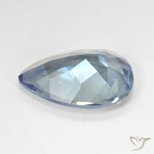Quartz mystique Multicolore naturelle En forme de poire, 8.62 ct, VVS-VS