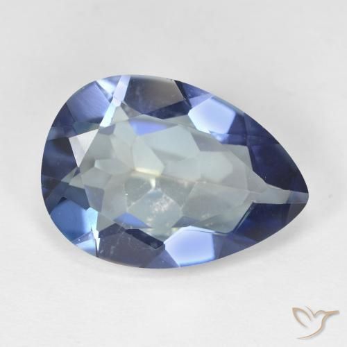 Quartz mystique Multicolore naturelle En forme de poire, 8.71 ct, VVS-VS