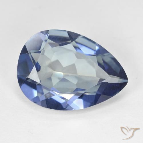 Quartz mystique Multicolore naturelle En forme de poire, 8.95 ct, VVS-VS