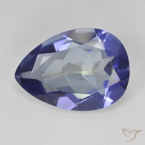 Quartz mystique multicolore naturelle en forme de poire, 8,89 ct, VVS-VS