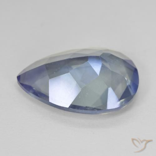 Quartz mystique multicolore naturelle en forme de poire, 8,89 ct, VVS-VS