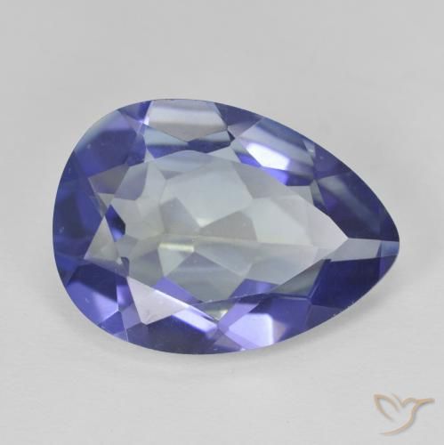 Quartz mystique Multicolore naturelle En forme de poire, 8.50 ct, VVS-VS