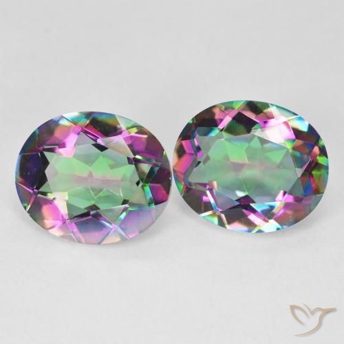 Shop natural 8.72ct Multicolore Quartz mystique gems, ovale, from Brésil at GemSelect. In stock, global shipping!
