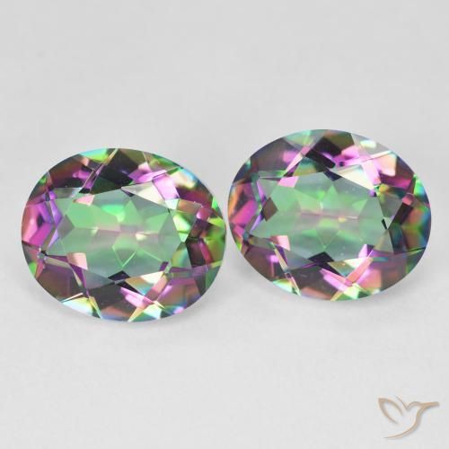 Shop natural 9.14ct Multicolore Quartz mystique gems, ovale, from Brésil at GemSelect. In stock, global shipping!