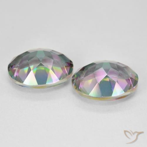 Shop natural 9.14ct Multicolore Quartz mystique gems, ovale, from Brésil at GemSelect. In stock, global shipping!
