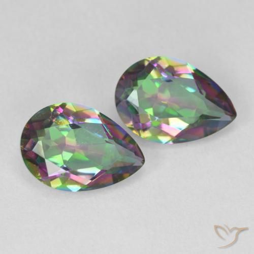 Shop natural 3.70ct Multicolore Quartz mystique gems, En forme de poire, from Brésil at GemSelect. In stock, global shipping!