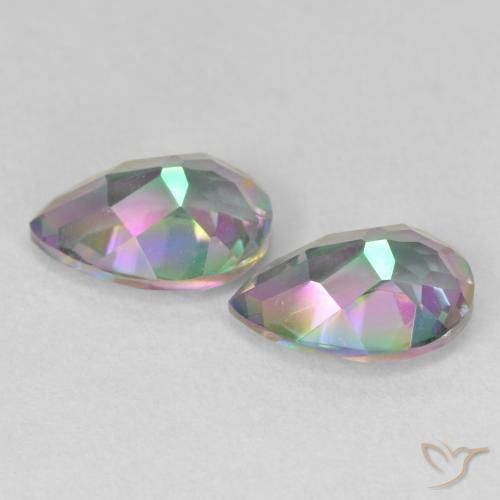 Shop natural 3.70ct Multicolore Quartz mystique gems, En forme de poire, from Brésil at GemSelect. In stock, global shipping!