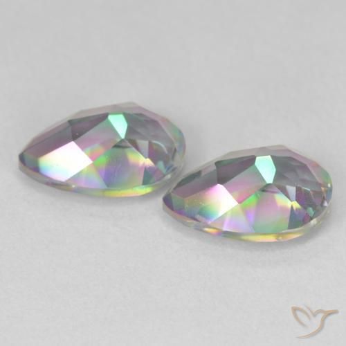 Shop natural 3.86ct Multicolore Quartz mystique gems, En forme de poire, from Brésil at GemSelect. In stock, global shipping!