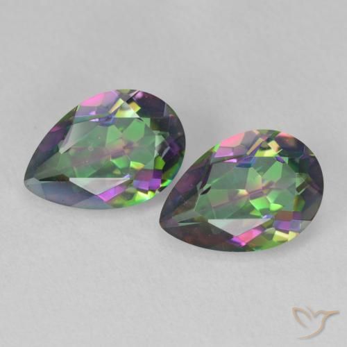 Shop natural 3.84ct Multicolore Quartz mystique gems, En forme de poire, from Brésil at GemSelect. In stock, global shipping!