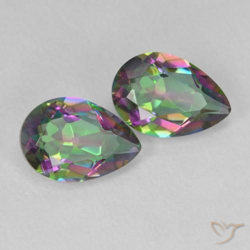 Shop natural 3.75ct Multicolore Quartz mystique gems, En forme de poire, from Brésil at GemSelect. In stock, global shipping!