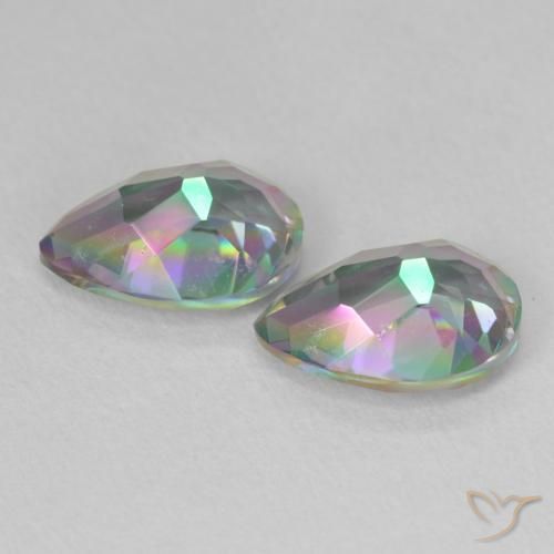 Shop natural 3.71ct Multicolore Quartz mystique gems, En forme de poire, from Brésil at GemSelect. In stock, global shipping!