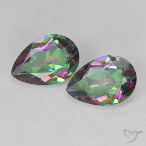 Shop natural 3.72ct Multicolore Quartz mystique gems, En forme de poire, from Brésil at GemSelect. In stock, global shipping!