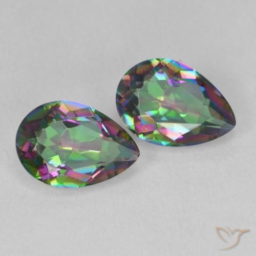 Shop natural 3.72ct Multicolore Quartz mystique gems, En forme de poire, from Brésil at GemSelect. In stock, global shipping!