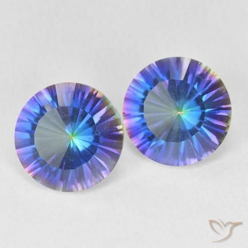Achetez naturel 3,31ct multicolore quartz mystique gems, coupe roude, en provenance brésil chez gemselect. en stock, livraison internationale!