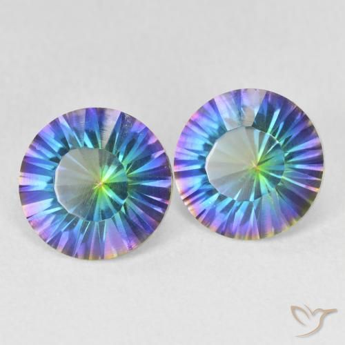 Shop natural 3.32ct Bleu multicolore Quartz mystique gems, Tour, from Brésil at GemSelect. In stock, global shipping!