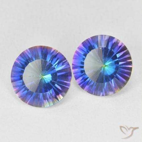 Shop natural 3.29ct Bleu multicolore Quartz mystique gems, Tour, from Brésil at GemSelect. In stock, global shipping!