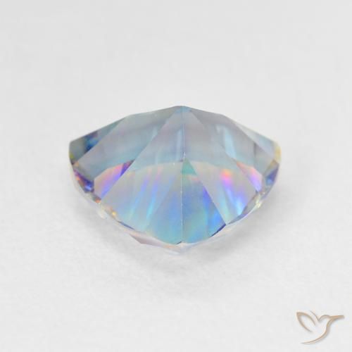 Quartz mystique multicolore naturelle trillion, 2,02 ct, VVS-VS