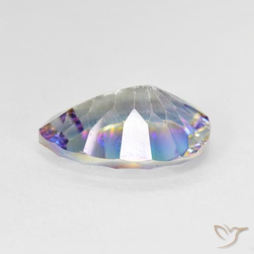 Quartz mystique Multicolore naturelle En forme de poire, 4.78 ct, VS