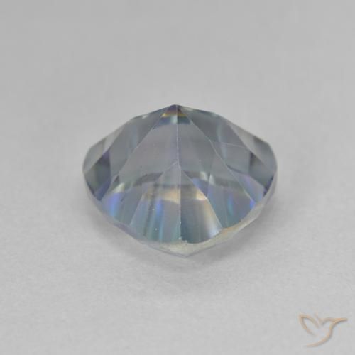 Quartz mystique Bleu multicolore naturelle Trillion, 3.50 ct, VS