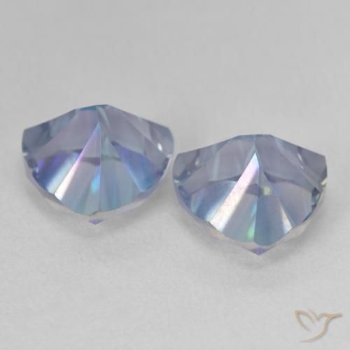 Shop natural 5.14ct Bleu multicolore Quartz mystique gems, Trillion, from Brésil at GemSelect. In stock, global shipping!