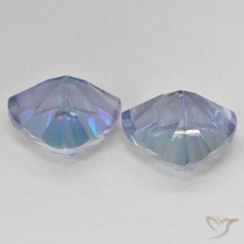Shop natural 6.07ct Bleu multicolore Quartz mystique gems, Trillion, from Brésil at GemSelect. In stock, global shipping!