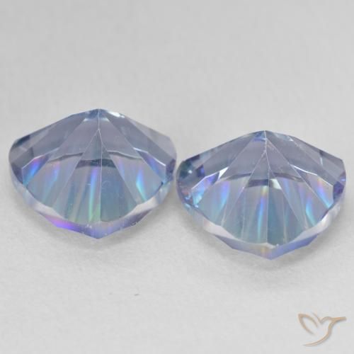 Shop natural 6.27ct Bleu multicolore Quartz mystique gems, Trillion, from Brésil at GemSelect. In stock, global shipping!